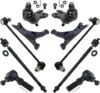 TRQ Front Steering & Suspension Kit Compatible With 2014-2019 Toyota Corolla