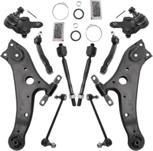 TRQ Front Steering & Suspension Kit Compatible With Lexus RX350/RX450h & Toyota Highlander/Venza