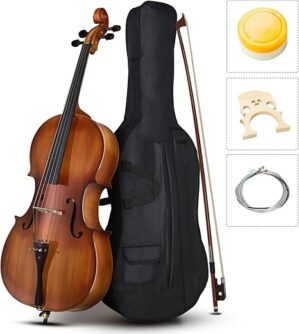 Vasitelan Full Size Acoustic Cello With Case
