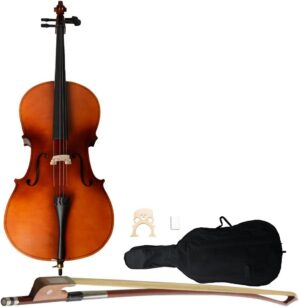 Shyneer Full Size Solid Wood Cello 4/4