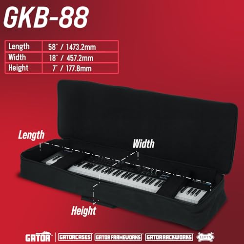 Gator 88-Note Padded Keyboard Gig Bag (GKB88) - Image 3