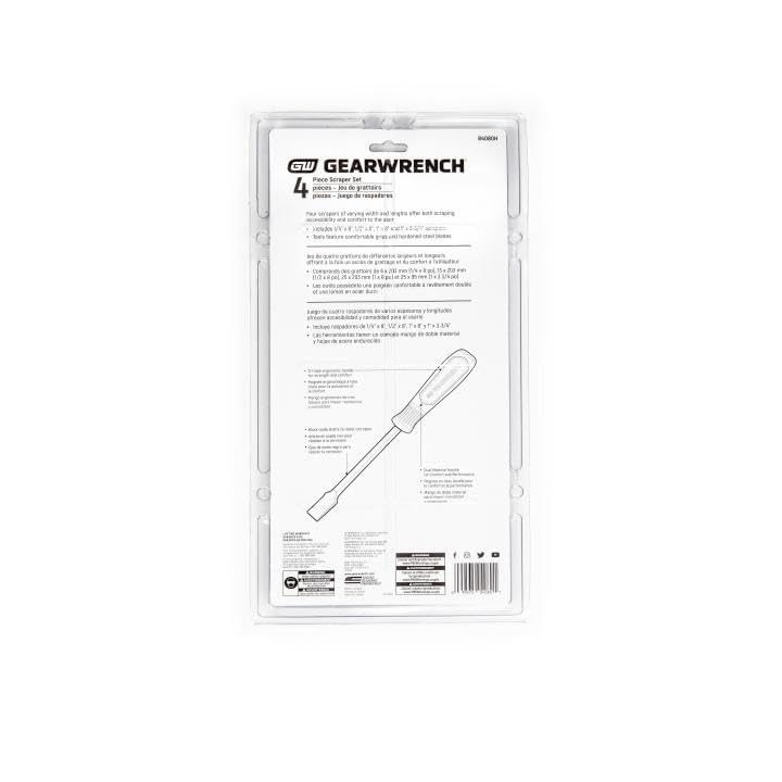 GEARWRENCH 4 Pc. Dual Material Scraper Set - 84080H - Image 4