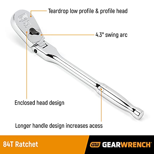 GEARWRENCH Flex Handle Ratchet Set, 84T - 81230A-07 - Image 2
