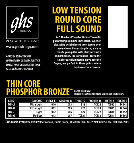 GHS Strings Acoustic Guitar Strings, Bronze (TCB-UL) - Image 2
