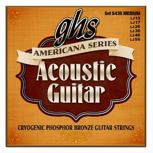 GHS Strings Americana Series Phosphor Bronze Acoustic Strings, Medium (013-056) - Image 3