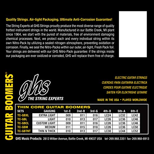 GHS Strings Thin Core Boomers Electric Guitar Strings (.010-.046) - Image 3