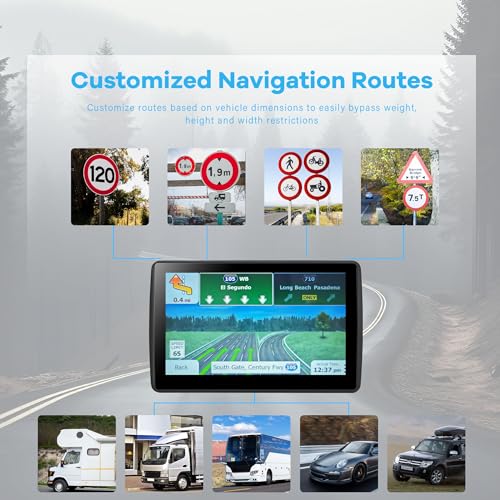 GIFEHU 7 Inch GPS Navigator With 2024 Map - Image 2