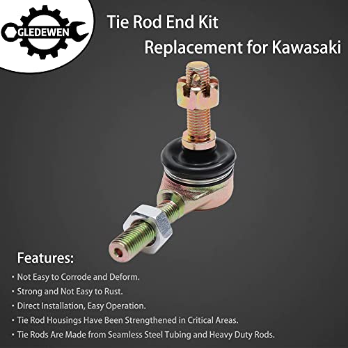 Gledewen Tie Rod and Ball Joint Kit, Compatible With Kawasaki Prairie & Brute Force - Image 3