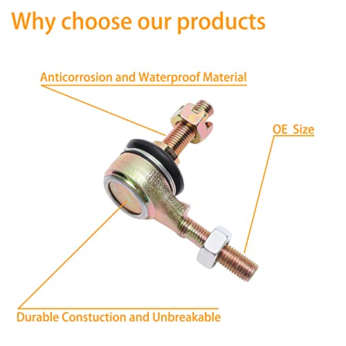 Gledewen Tie Rod and Ball Joint Kit, Compatible With Kawasaki Prairie & Brute Force - Image 4