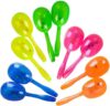 The Dreidel Company Glitter Plastic Maracas, 5″ Inch (12-Pack)