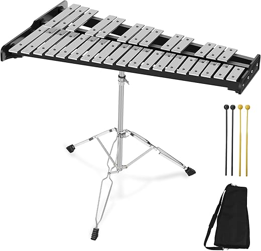 Habisder Glockenspiel Xylophone Kit With Stand