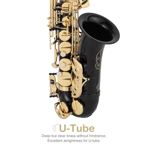 GODECOR E Flat Brass Alto Saxophone With Accessories - Image 3