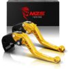 MZS Gold Adjustable Motorcycle Brake Clutch Levers
