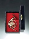 The Bridge Collection Gold Brass French Horn Miniature