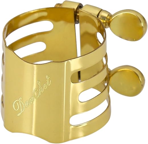 Danchet Gold Tenor Saxophone Ligature Double Screws