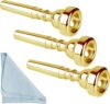 Eison Gold Trumpet Mouthpiece Set With Box