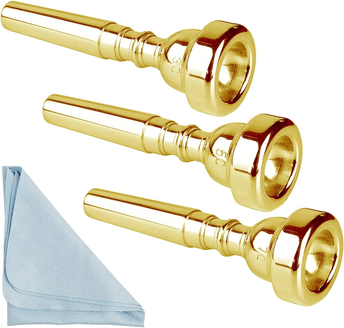 Eison Gold Trumpet Mouthpiece Set With Box