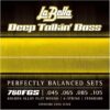 La Bella Golden Alloy Flat Wound Bass Strings 760FGS