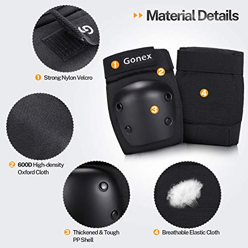 Gonex Knee Elbow Wrist Pads Protective Set - Image 3