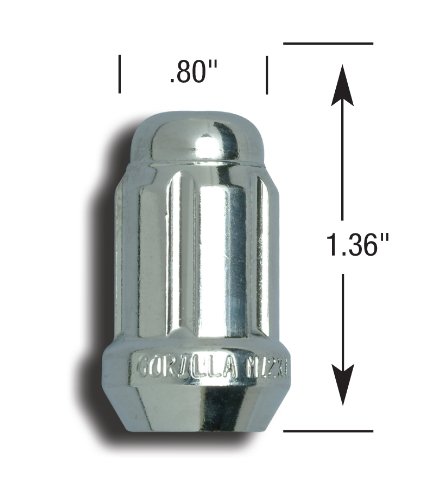 GORILLA Small Diameter Acorn Chrome 5 Lug Kit 21133HT - Image 2