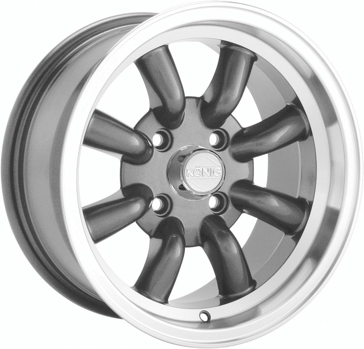 Konig Graphite Wheel With Machined Lip (15x7"/4x114.3mm)