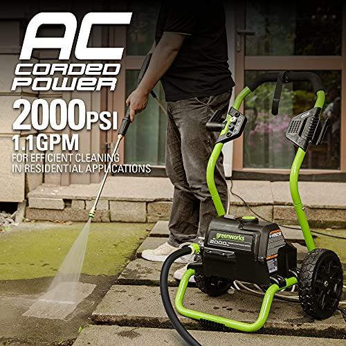 Greenworks 2000 PSI Electric Pressure Washer - Image 4