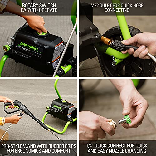 Greenworks 2000 PSI Electric Pressure Washer - Image 5