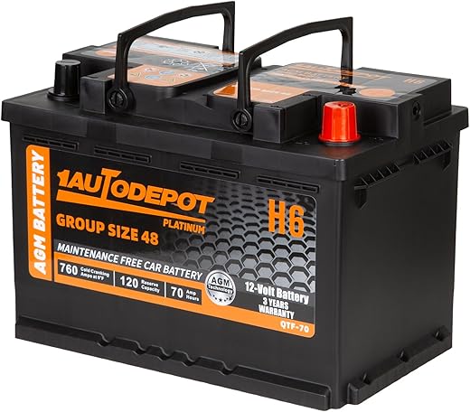 Car Battery, 12V 70Ah AGM