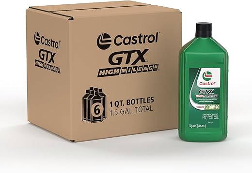 Castrol GTX High Mileage 10W-40 Motor Oil