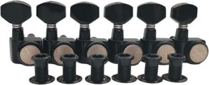 guyker Guitar 6 In-line Locking Tuners – Black