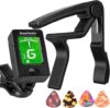 Sound harbor Guitar Capo With Clip-On Tuner