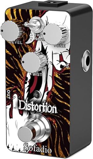 SOFADIO Guitar Distortion Pedal, True Bypass