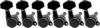Musiclily Guitar Locking Tuners 6R Set, Black