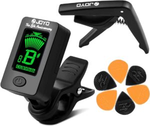 JOYO Guitar Tuner Capo With 6 Picks