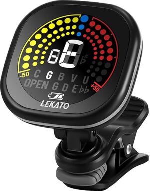 LEKATO Guitar Tuner Clip On, Rechargeable