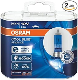 OSRAM H11 12V 55W 62211CBA Cool Blue Car Bulbs