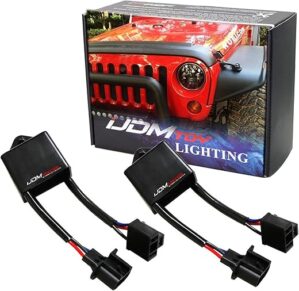 iJDMTOY H4-To-H13 Jeep Wrangler JK Anti-Flicker Decoders