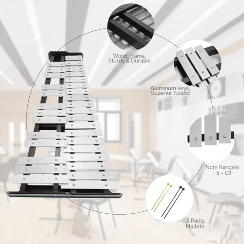 Habisder Glockenspiel Xylophone Kit With Stand - Image 5