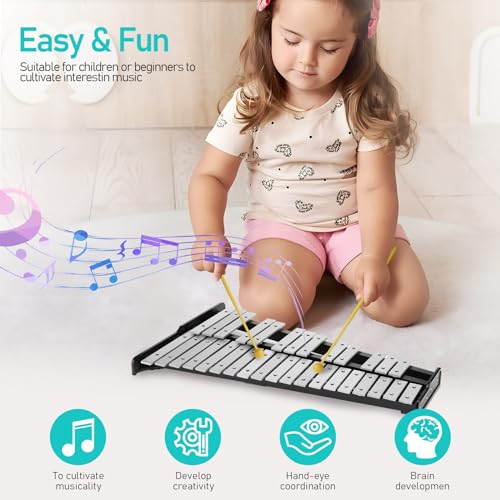 Habisder Glockenspiel Xylophone Kit With Stand - Image 2