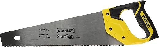 STANLEY Hand Saw, Sharp Tooth, 15-Inch (20-526)