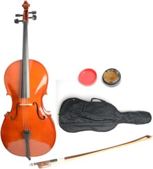COOBL Handmade Solid Wood Cello Kit (Brown2)