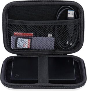Ginsco Hard Shell Travel Case For External Hard Drive