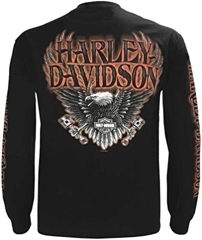 Harley-Davidson Men's Eagle Piston Long Sleeve Shirt 30299947 - Image 2