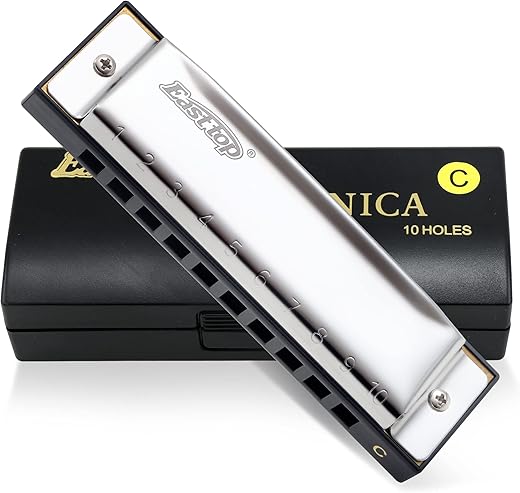 East top Harmonica Key Of C, 10 Holes Diatonic