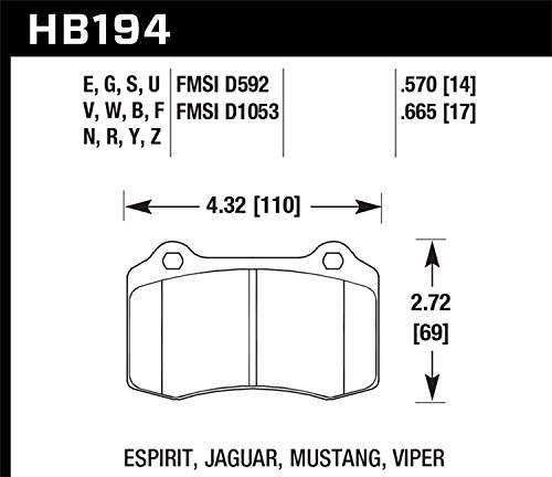 Hawk HB194Z.570 Performance Ceramic Brake Pad - Image 3