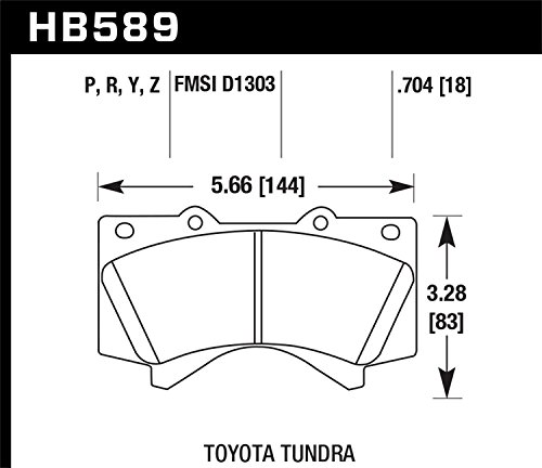 Hawk HB589Y.704 LTS Brake Pad - Image 2