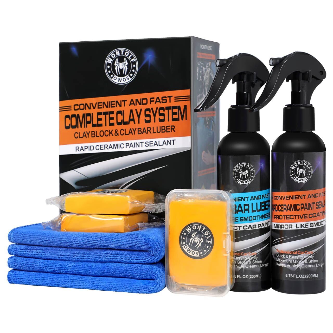 Wontolf Heavy Duty Car Clay Bar Kit