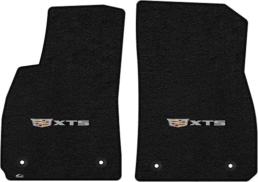 Lloyd Mats Heavy Duty Carpeted Floor Mats (Charcoal, 2PC - Centered Logo)