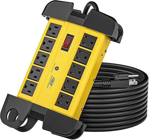 CRST Heavy Duty Power Strip, 10-Outlets, 3165047