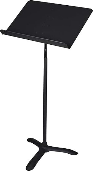 OEF Furnishings Height Adjustable Metal Music Stand, Black